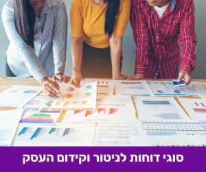 סוגי דוחות לניטור וקידום העסק